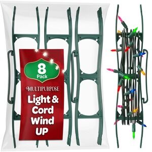 SEWANTA Christmas Lights Storage Holder (Set of 8) All-Purpose Cord Light Wind
